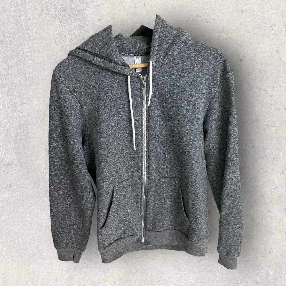 American Apparel Men’s Gray Zip Up Medium